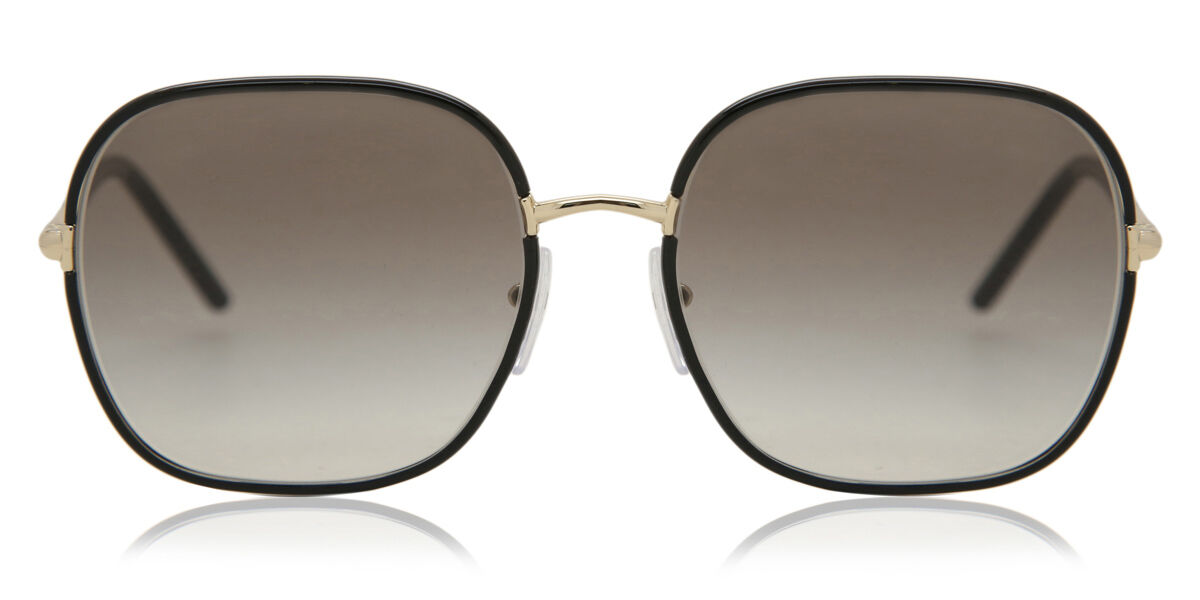 Prada PR 67XS AAV0A7 Square Pale Gold/Black Sunglasses