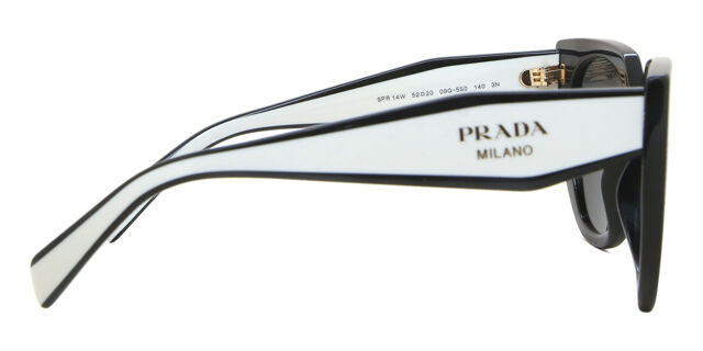 Prada PR 14WS 09Q5S0 Cat Eye Black Sunglasses  display picture 2
