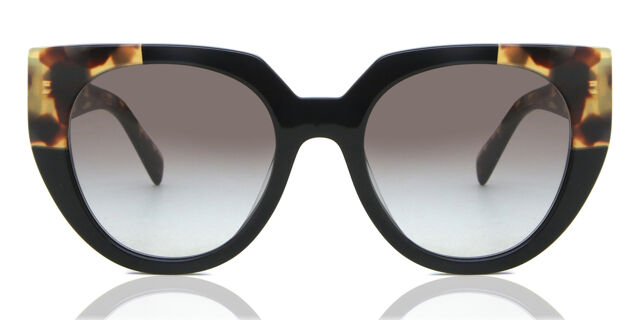 Prada PR 14WS 3890A7 Cat Eye Black Tortoise Sunglasses  display picture 2