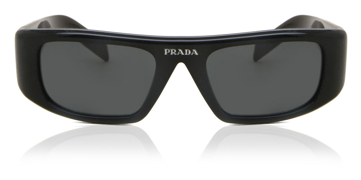 Prada PR 20WS 1AB5S0 Rectangle Black Sunglasses | SmartBuyGlasses US