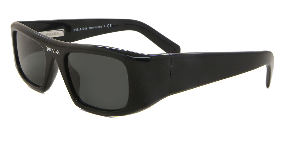 Prada PR 20WS 1AB5S0 Rectangle Black Sunglasses | SmartBuyGlasses US