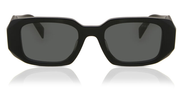 Prada PR 17WSF Symbole Asian Fit 1AB5S0 Rectangle Black  display picture 1