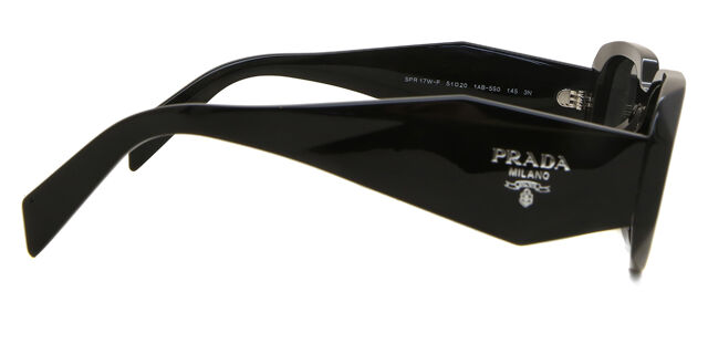 Prada PR 17WSF Symbole Asian Fit 1AB5S0 Rectangle Black  display picture 1