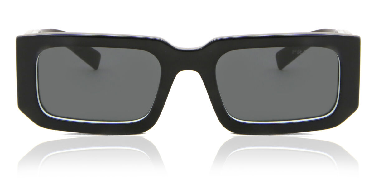 Prada PR 06YS 09Q5S0 Rectangle Black Sunglasses | SmartBuyGlasses US