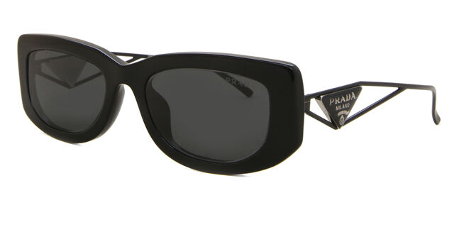 Prada PR 14YS 1AB5S0 Rectangle Black Sunglasses  display picture 2