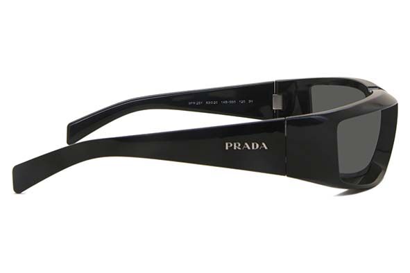 Prada PR 25YS 1AB5S0 Rectangle Black Sunglasses | SmartBuyGlasses US