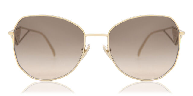 Prada PR 57YS ZVN3D0 Geometric Pale Gold Sunglasses  display picture 3