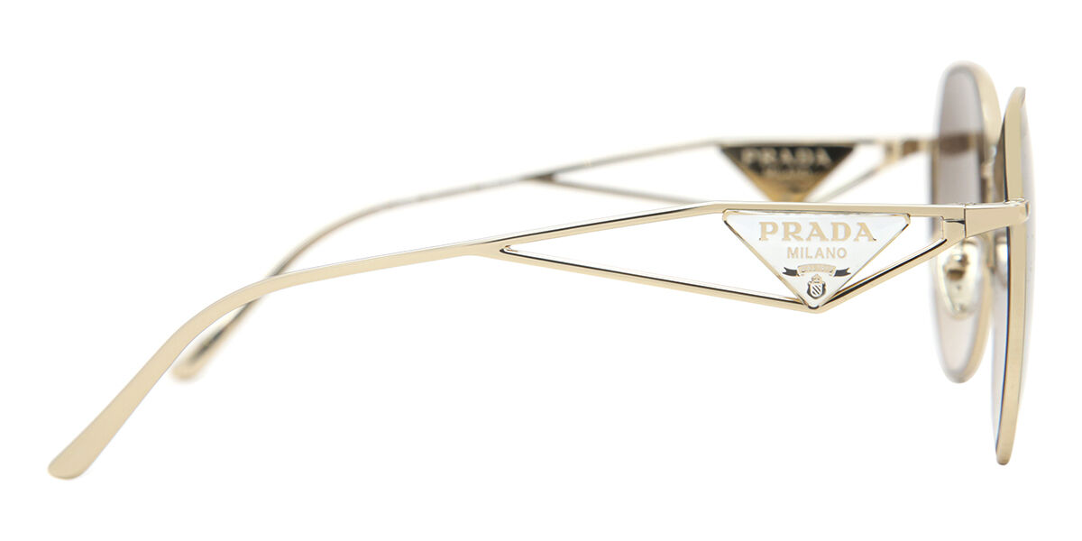 金パラ57.5 Prada PR 57YS ZVN3D0 Geometric Pale Gold Sunglasses