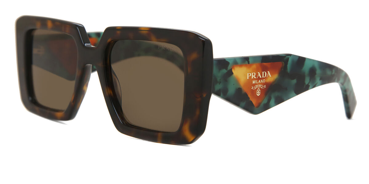 Prada PR 23YS 2AU06B Square Tortoise Sunglasses | SmartBuyGlasses US