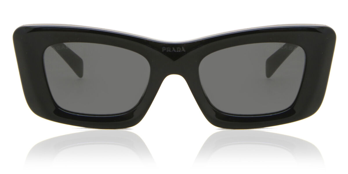 Prada PR 13ZS 1AB5S0 Cat Eye Black Sunglasses | SmartBuyGlasses US