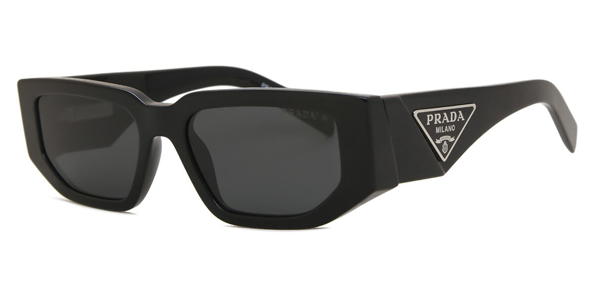 Prada PR 09ZS 1AB5S0 Rectangle Black Sunglasses | SmartBuyGlasses US