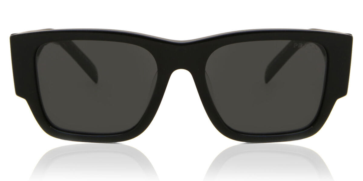 Prada PR 10ZSF Asian Fit 1AB5S0 Square Black Sunglasses