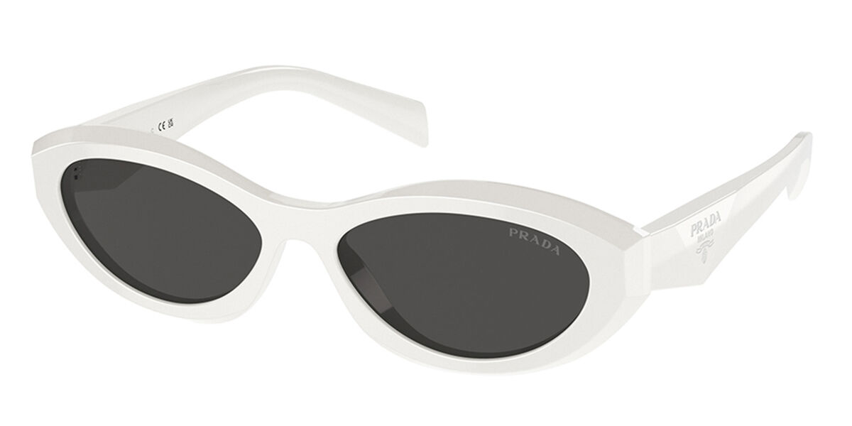 Prada PR 26ZSF Asian Fit 17K08Z Cat Eye White Sunglasses