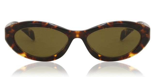 Prada PR 26ZS 14L09Z Oval Honey Tortoise Sunglasses  display picture 1