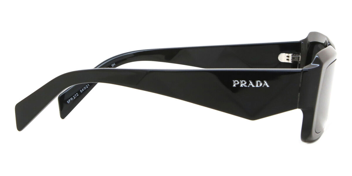 Prada PR 27ZS 16K08Z Rectangle Black Sunglasses | SmartBuyGlasses US
