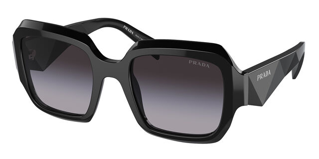 Prada PR 28ZSF Asian Fit 16K90A Square Black Sunglasses  display picture 3