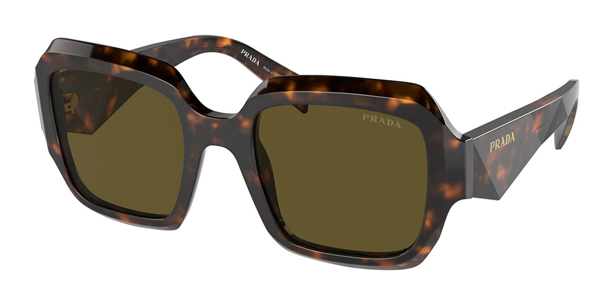 Prada PR 28ZSF Asian Fit 16K90A Square Black Sunglasses