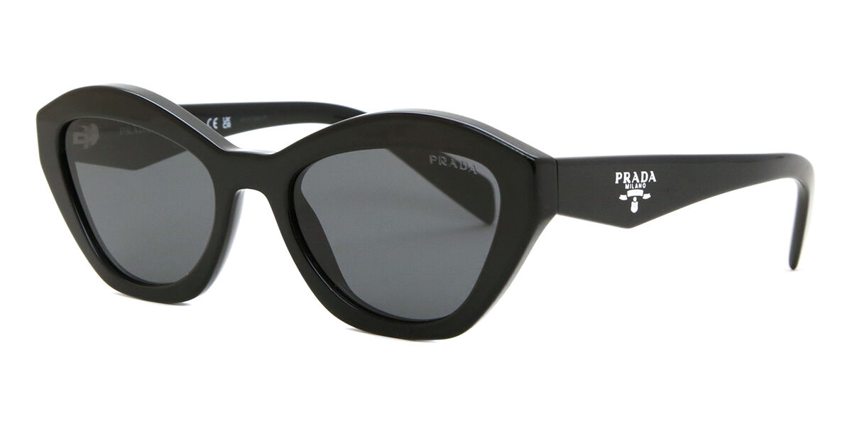 Prada PR A02S 16K08Z Cat Eye Black Sunglasses | SmartBuyGlasses US
