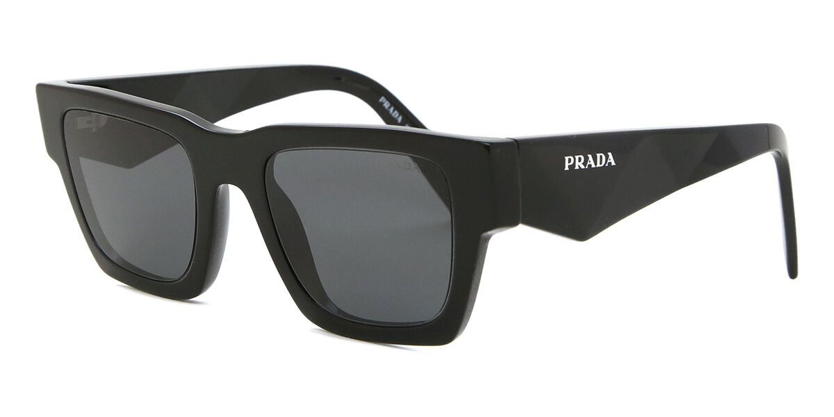 Prada PR A06S 16K08Z Square Black Sunglasses | SmartBuyGlasses US