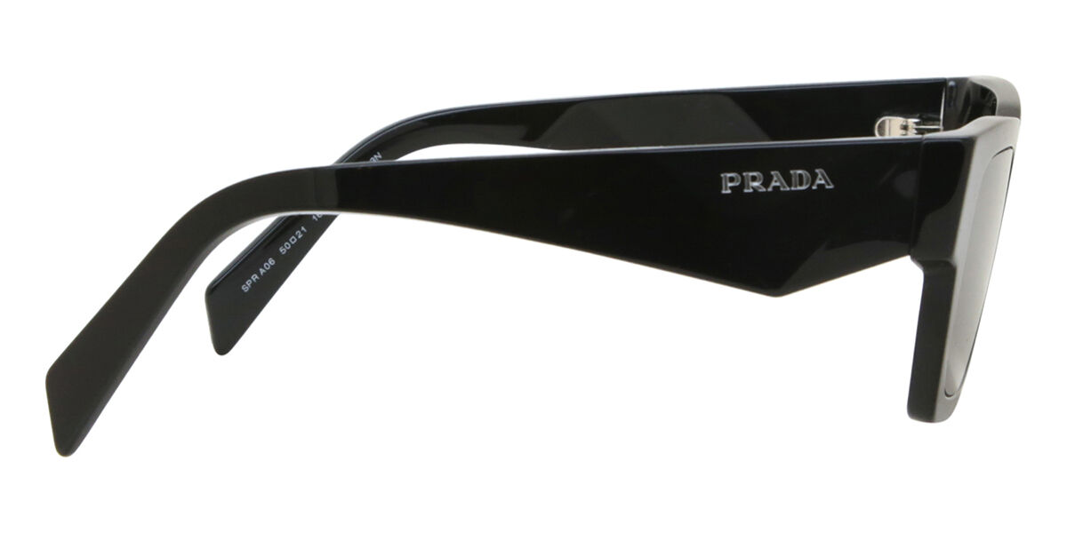 Prada PR A06S 16K08Z Square Black Sunglasses | SmartBuyGlasses US