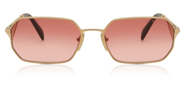 Prada PR A51S 5AK40C Geometric Gold Sunglasses  display picture 1