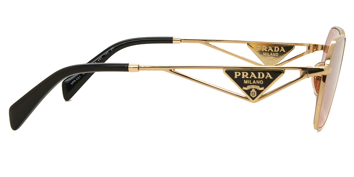Prada PR A51S 5AK40C Geometric Gold Sunglasses | SmartBuyGlasses US