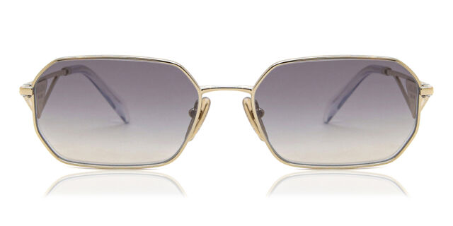 Prada PR A51S ZVN30C Geometric Pale Gold Sunglasses  display picture 3