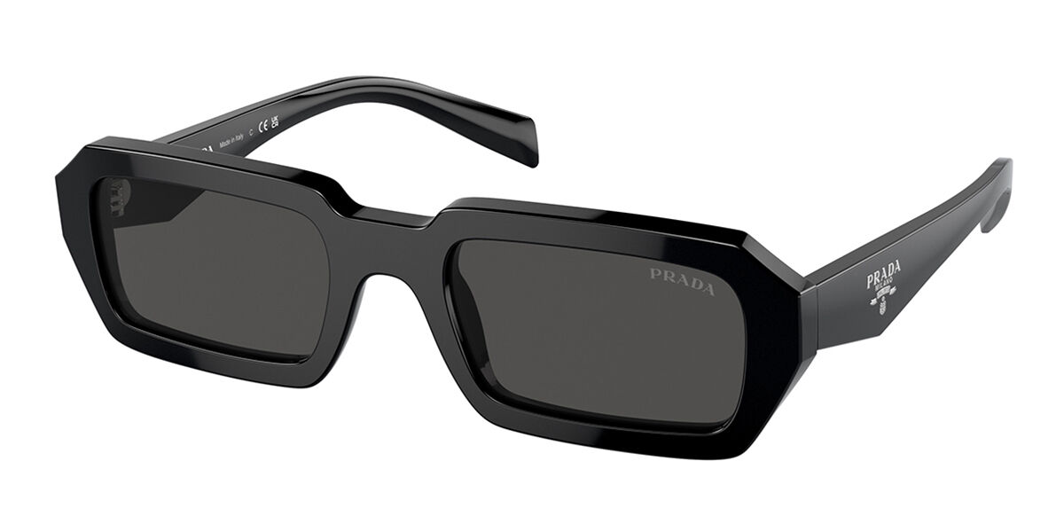 Prada PR 20WS 1AB5S0 Rectangle Black Sunglasses | SmartBuyGlasses US