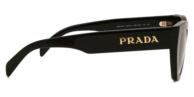 Prada PR A09S 1AB0A6 Cat Eye Black Sunglasses  display picture 2