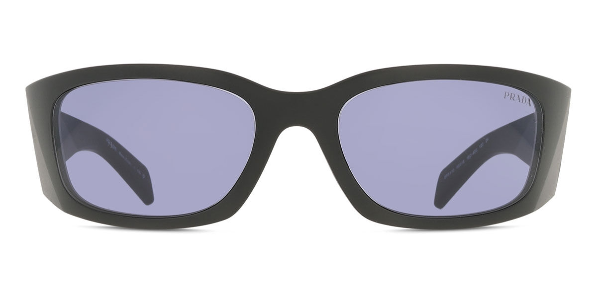Prada PR A19S 1AB5S0 Wraparound Black Sunglasses | SmartBuyGlasses US