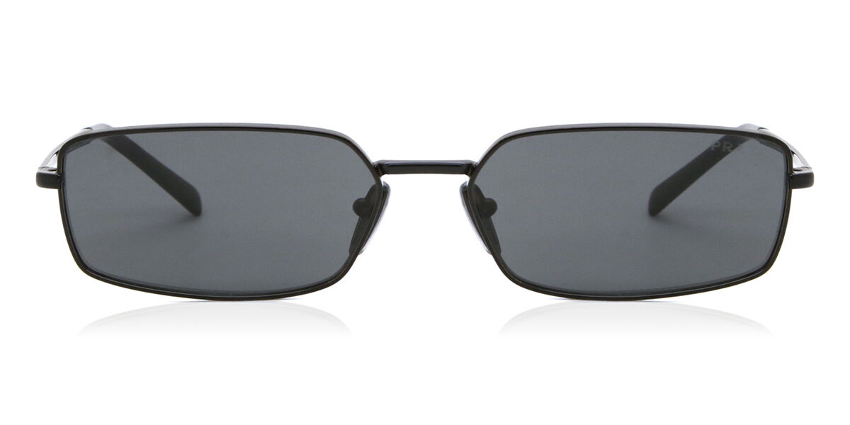 愛*華様 PRADA SPR60E 5AV-1A1 ブラック サングラス プラダ Prada PR A60S 1AB5S0 Rectangle Black Sunglasses | SmartBuyGlasses US