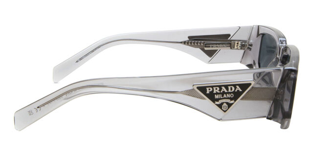 Prada PR 09ZS 18S09T Rectangle Transparent Asphalt Grey  display picture 1