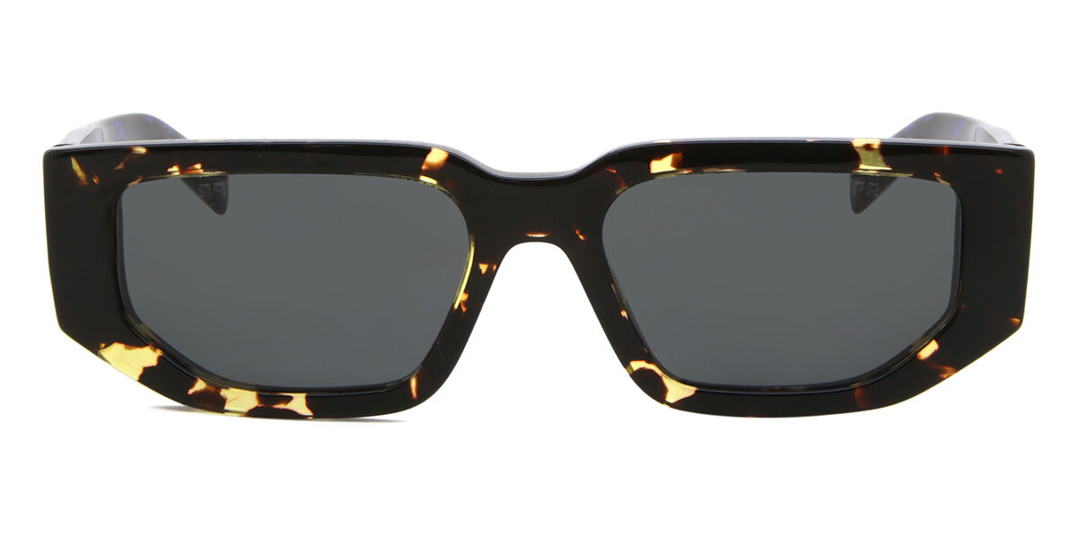 Prada PR 09ZS 16R5S0 Rectangle Black Turtle Malt Tortoise