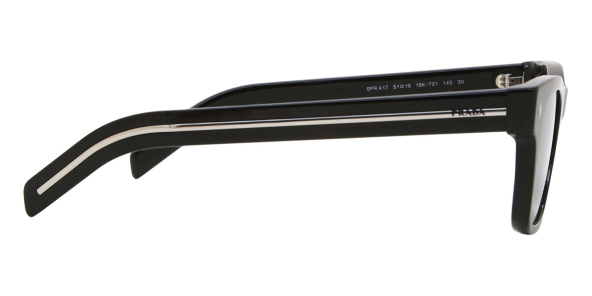 Prada PR A17S 16K731 Square Black Sunglasses | SmartBuyGlasses US