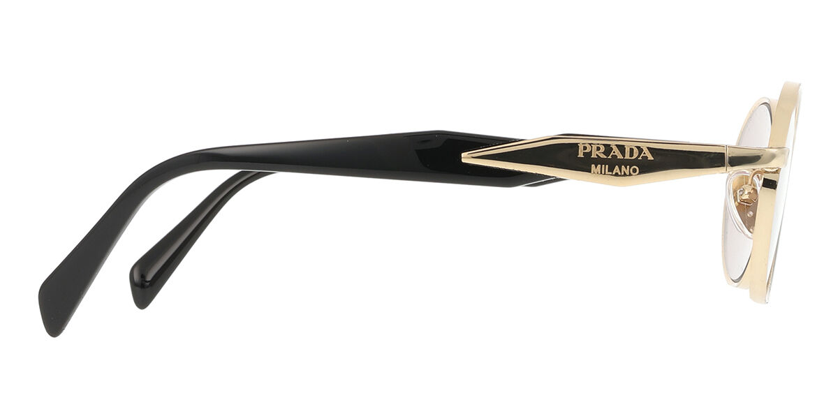 Prada PR 65ZS ZVN20I Oval Pale Gold Sunglasses | SmartBuyGlasses US