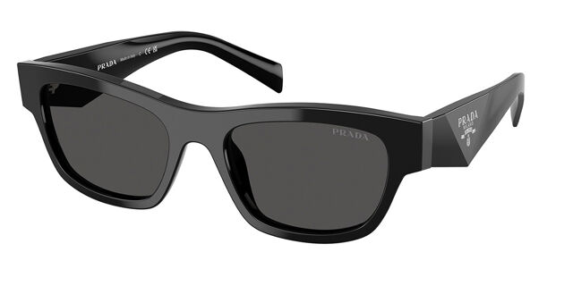 Prada PR B09S 16K08Z Square Black Sunglasses  display picture 1