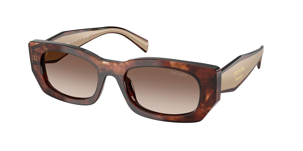 Prada PR 10ZSF Asian Fit 17T08Z Square Transparent Ocean Blue