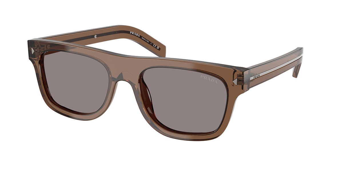 Prada PR 10ZSF Asian Fit 17T08Z Square Transparent Ocean Blue