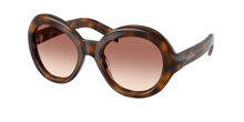 Prada PR B56S 24E20I Oval Gold/Pecan Brown Sunglasses  display picture 2