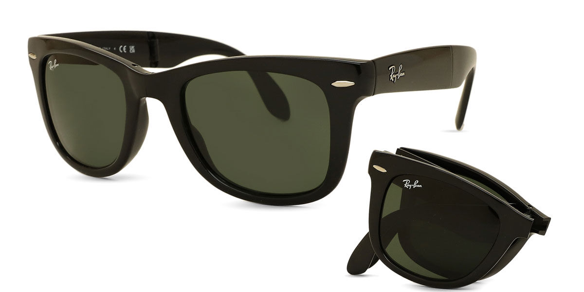 Ray-Ban RB4105 Wayfarer Folding 601 Square Black Sunglasses