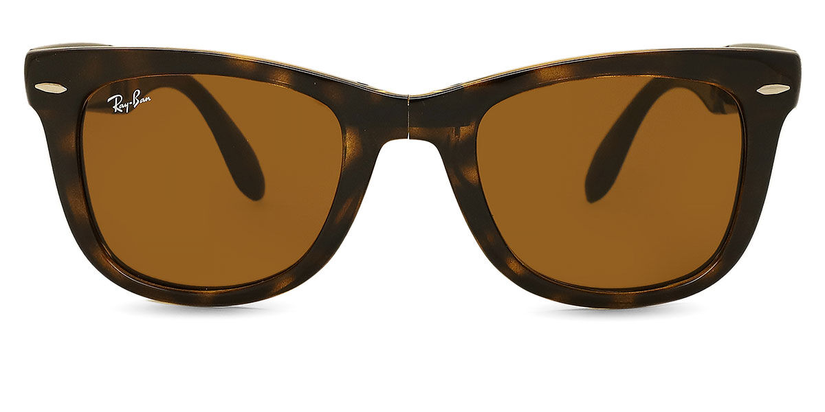 Ray-Ban RB4105 Wayfarer Folding 710 Square Light Havana Sunglasses