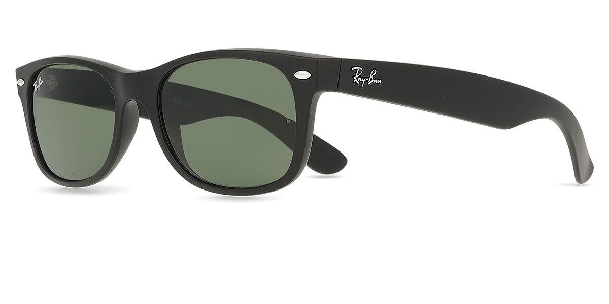 Ray-Ban RB2132 New Wayfarer 622 Square Matte Black Sunglasses