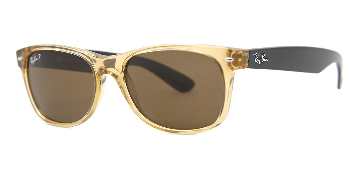 Ray-Ban RB2132 New Wayfarer Polarized 945/57 Square Brown