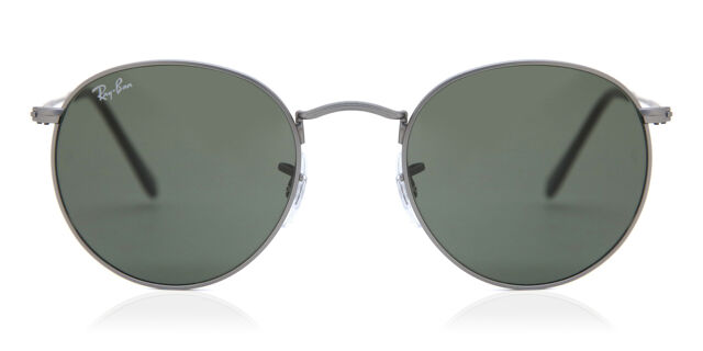 Ray-Ban RB3447 Round Metal 029 Round Grey Eyeglasses  display picture 3