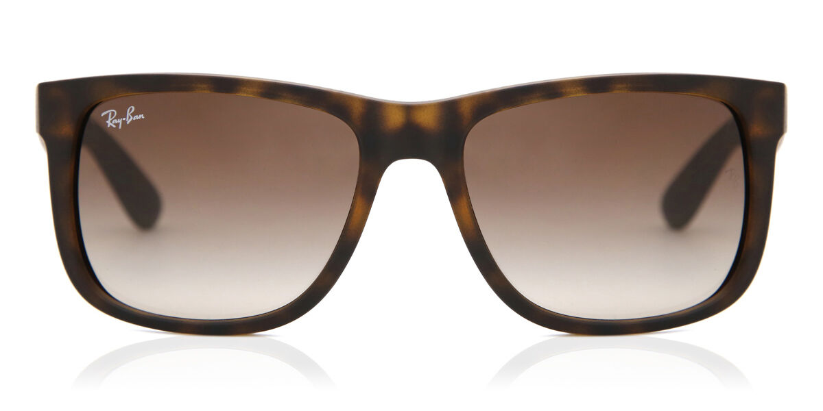 レイバンレイバン JUSTIN LIGHT HAVANA RUBBER/GRAD Ray-Ban Justin Sunglasses - Rubber Light Havana/Brown Gradient