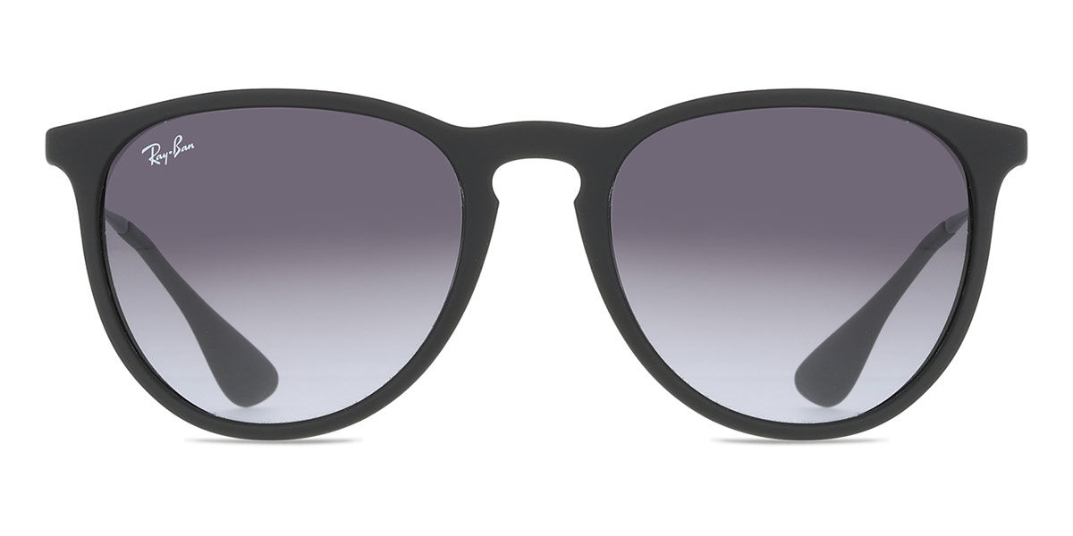 Ray-Ban RB4171 Erika 622/8G Oval Matte Rubber Black Sunglasses