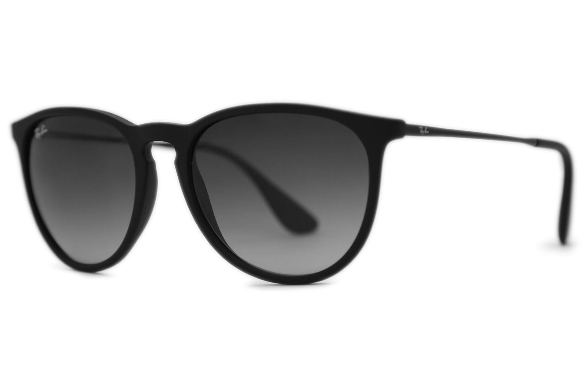 Ray-Ban RB4171 Erika 622/8G Oval Matte Rubber Black Sunglasses