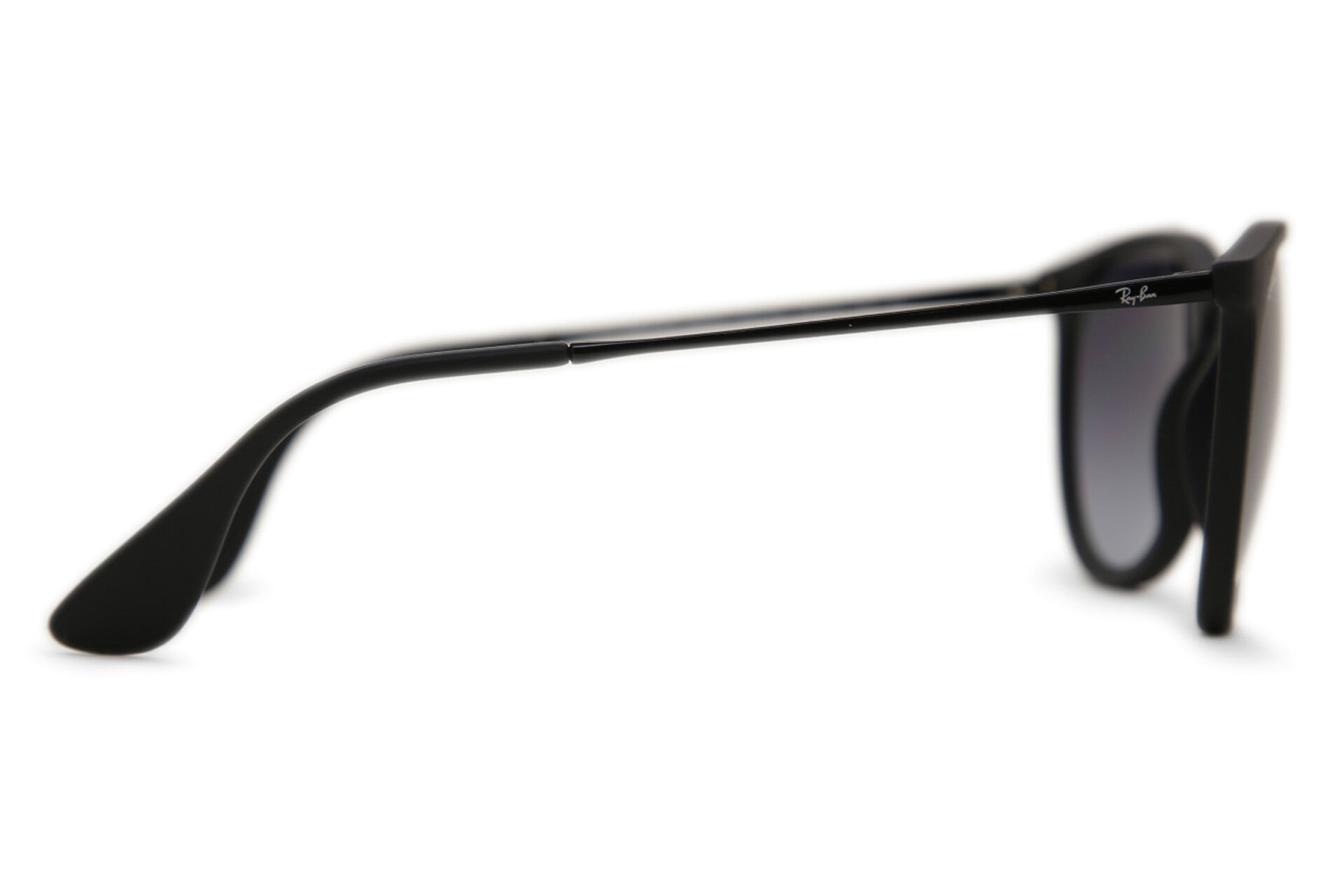Ray-Ban RB4171 Erika 622/8G Oval Matte Rubber Black Sunglasses