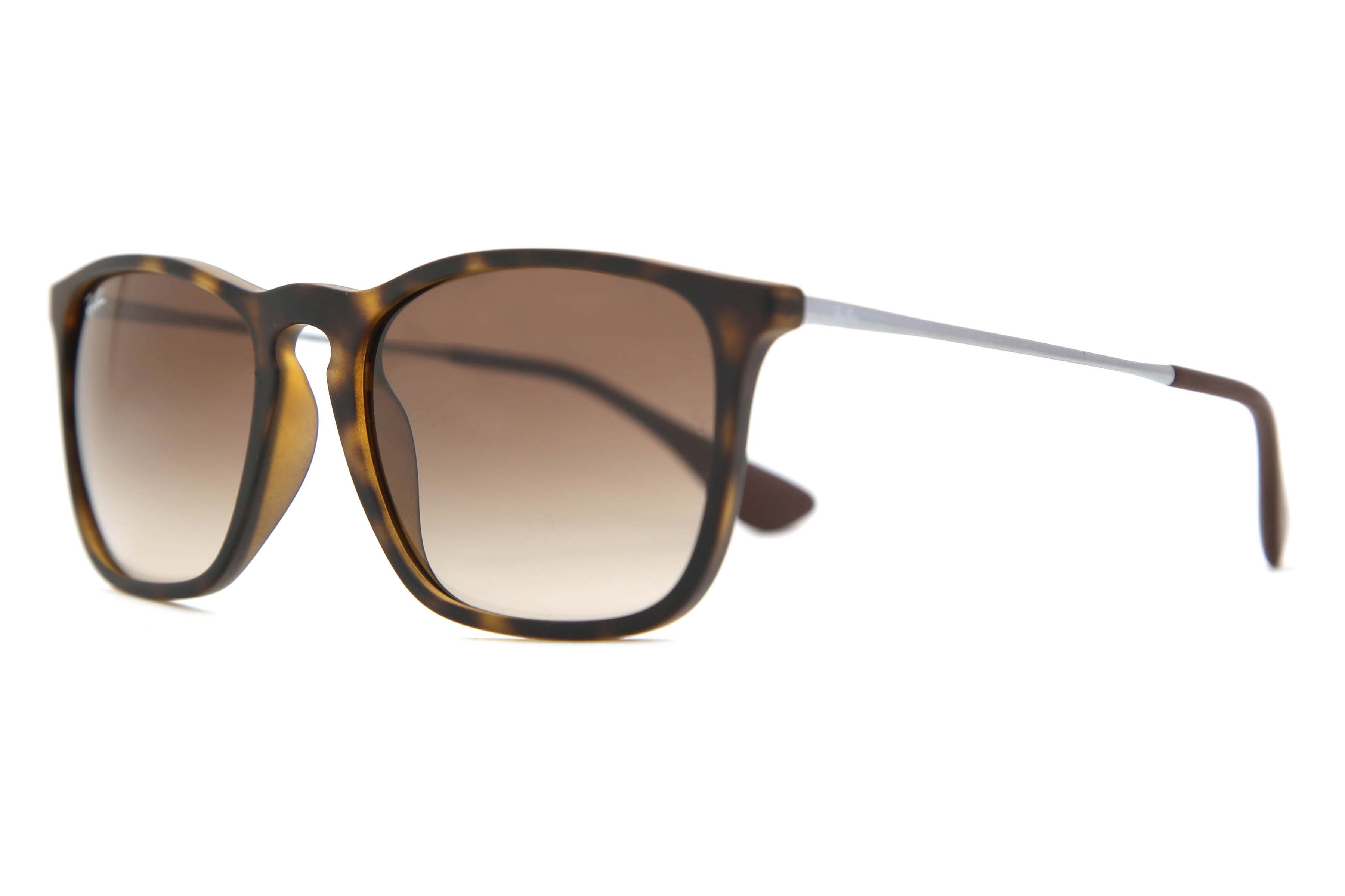 Ray-Ban RB4187 Chris 856/13 Square Rubber Havana Sunglasses