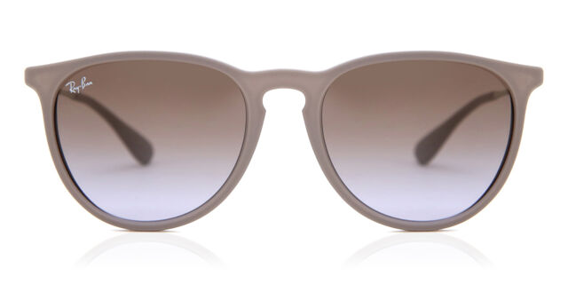 Ray-Ban RB4171 Erika 600068 Oval Dark Rubber Sand Sunglasses  display picture 1
